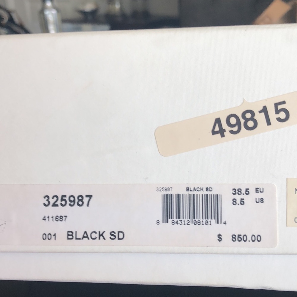 Celine Black Platform chunky heal blk suede - Picture 7 of 7